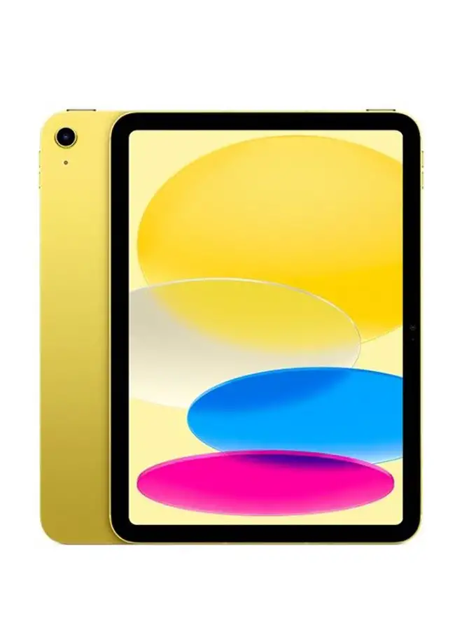 Apple iPad 2022 (الجيل العاشر) مقاس 10.9 بوصة باللون الأصفر وسعة 256 جيجابايت بتقنية WiFi - الإصدار العالمي