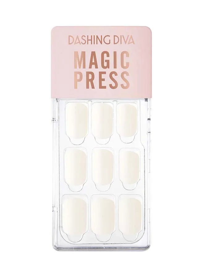 DASHING DIVA Magic Press Porcelain White