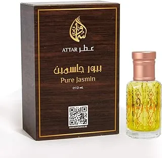 Samawa Pure Jasmin Attar, Concentrated Perfume Oil For Unisex, 12ml