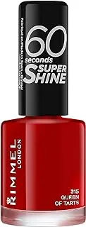 Rimmel London, 60 Seconds Super Shine Nail Polish 315 Queen Of Tarts, 8 ml - 0.25 Fl Oz