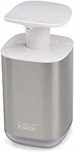 Joseph Joseph 70532 Presto Stainless-Steel Hygienic Easy-Push Soap Dispenser With Wide Pump, One-Size, White