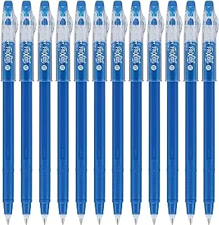 PILOT FriXion ColorSticks Erasable Gel Ink Stick Pens, Fine Point, Blue Ink, 12-Pack (13222)