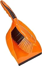 Royalford Dust Pan & Brush Set - Hand Broom with Durable Stiff Bristles - Broom Set Having Frayed and Angled Tips - Cleaning Tool Perfect for Home or Office Use