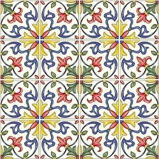 In Home Nh2365 TUScan Peel & Stick Backsplash Tiles, Multi-Color