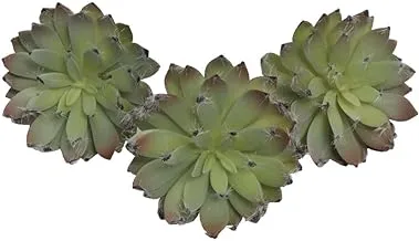 YATAI 3Pcs Artificial Echeveria Elegans Succulent Plants Fake Flowers Artificial Plants Shrubs For Home Office Décor & Art Crafts Project (Grey Green)