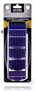 Andis 01410 Master Dual Magnet Small 5-Comb Set Designed For Mba, Mc-2, ml, Pm- And Pm-4, Purple