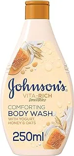 Johnson's Body Wash - Vita-Rich, Smoothies, Comforting, Yogurt, Honey & Oats, 250ml