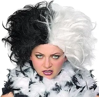 Rubie's Costume Ms. Spot Wig, Black,white