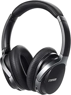 Edifier W860NB Active Noise Cancelling Over-Ear Bluetooth Headphone, Black, Wireless, Medium