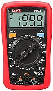 ECVV Uni-T Ut33C Plus Digital Palm Size Multi Meter Voltmeter Ammeter Resistance Lcr And Temperature With Backlight