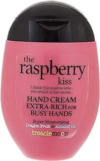 Treaclemoon Raspberry Kiss Hand Cream, 75ml | Extra Rich Formula with Dragon Fruit & Almond Oil | Super Moisturizing | Delightful Raspberry Scent | Vegan Friendly