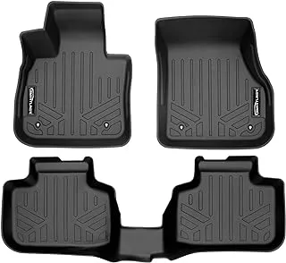 Smartliner All Weather Custom Fit Floor Mats 2 Row Liner Set Black Compatible With 2016-2022 Bmw X1 / 2018-2022 X2