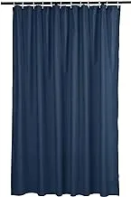 Amazon Basics Waffle Texture Bathroom Shower Curtain - Navy Blue, 72 Inch