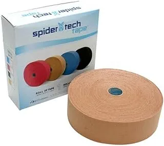 SPIDERTECH Kinesiology Tape - Bulk Professional Roll - 50mm x 31.5m, Gentle