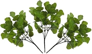 YATAI Ginkgo Leaves Bunch الاصطناعي أوراق فروع نباتات بالجملة زهور وهمية نبات بلاستيكي للمنزل داخلي مائدة زهرية محور زينة عيد الميلاد (3)