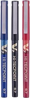 Pilot V7 Liquid Ink Roller Ball Pen (1 Blue + 1 Black + 1 Red), (9000014717)