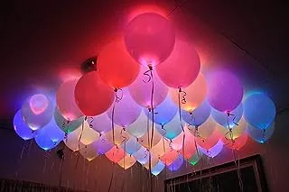 Party Propz Led Balloons Set Of 25 Pcs For Neon Party,birthday decoration,party supplies,birthday party decoration, Anniversaries, Bridal shower Or Baby Shower Decoration, bridal shower