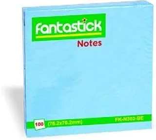 ورق ملاحظات Fantastick FK-N303-BE 12 قطعة ، مقاس 3 بوصة × 3 بوصة ، أزرق