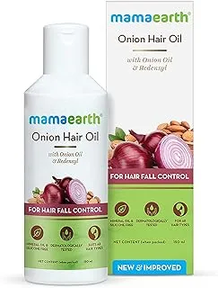 MAMAEARTH Onion Hair Oil for Hair Regrowth & Hair Fall Control, 150 ml