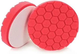 Chemical Guys Bufx_107_Hex6 Hex-Logic Ultra Light Finishing Pad, Red (6 Inch)