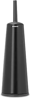 Brabantia Toilet Brush and Holder, Matt Black, 16.54 x 5 x 5 inches (108587)