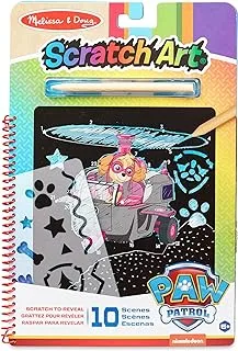 Melissa & Doug Paw Patrol Scratch Art Pad - Skye Colour Reveal Travel Activity Pad, M