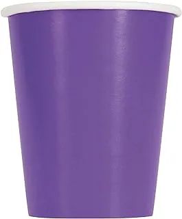 Unique Paper Cup, Neon Purple 14 Count (Pack of 1) 99216