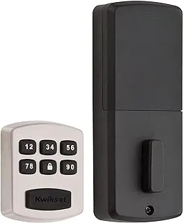 Kwikset 99050-003 Model 905 Value Lock Keyless Entry Electronic Keypad Deadbolt For Garage Or Side Door, Satin Nickel