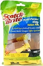 Scotch-Brite All Purpose Gloves Small Size, 1 pair/pack | Reusable gloves | Protect your hands | Waterproof | Tear-Proof| Excellent Grip| Touch-Sensitive | Comfortable Fit | Gloves Kitchen