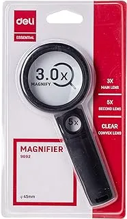 Deli Magnifier, 50 mm Diameter, Multicolor