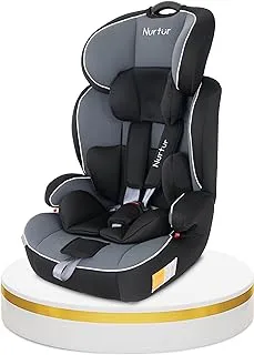 Nurtur All-in-one Ragnar Convertible Car Seat, ultra-slim design with Rear-Facing, Forward-Facing, and Belt-Positioning Booster - Orange/Black