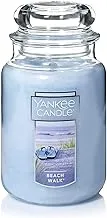 Yankee Candle Beach Walk Scented, Classic 22oz Large Jar Single Wick Candle, Over 110 Hours of Burn Time