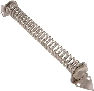 Hillman Hardware Essentials 851838 Stainless Steel Self-Closing Gate Spring, Adjustable Tension, 12-Inch