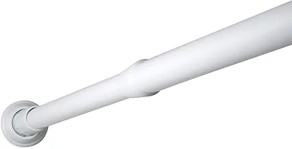 TATAY Straight Rod, 110-190, Aluminum, White, One Size