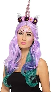 Smiffys Unicorn Cosmetic Kit, Aqua Size: One Size