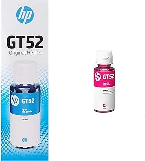 خرطوشة حبر أصلية أصلية من HP Gt52 M0H55Ae & Hp Gt52 خرطوشة حبر أصلية سماوي M0H54Ae