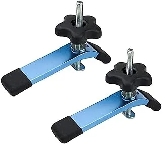 Powertec 71168 T-Track Hold Down Clamps, 5-1/2” L X 1-1/8” Width – 2 Pack