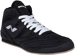 Nivia Men's Mesh PU Kabaddi Shoes (Black White) - 6 UK