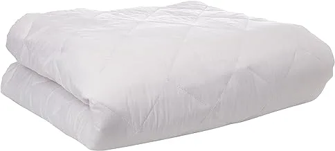 Deyarco Regency Klub - 144TC Poly Cotton Quilted Mattress Protector - King - (180 x 200 cm) - White