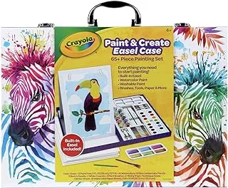 Crayola Table Top Easel & Paint Set, Kids Painting 65+ Pieces, Gift for