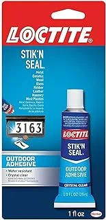 Loctite 1716815 1-Ounce Tube Stik 'N Seal Outdoor Adhesive,Clear,0.556 Cdm