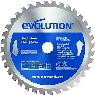 Evolution Power Tools 180Bladest Steel Cutting Saw Blade, 7-Inch X 36-Tooth