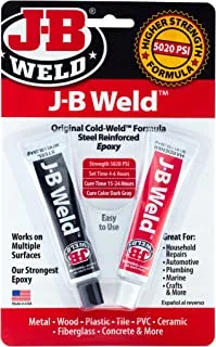 JB Weld 8265S Original Cold Weld Steel Reinforced Epoxy 2 أوقية ، رمادي غامق