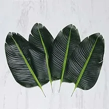 Artificial Banana Leaf Pack of 4 fake Leaf Wedding Garden Party Ornament Bouquets Arrangements Centerpieces Wreath, Crafts, Holiday and Home Décor