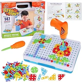 Mumoo Bear Drill & Play Creative Educational Toy Set Screw Puzzle Learning 3D Building Blocks