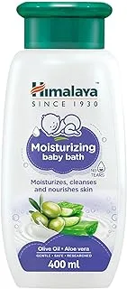 Himalaya Moisturizing Baby Bath | No Sulphate & Paraben Gentle Formula for No-Tears Baby Bath- 400ml