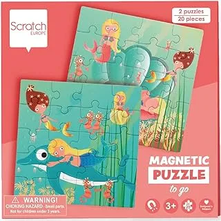 Scratch Magnetic Puzzle Book To Go Mermaids