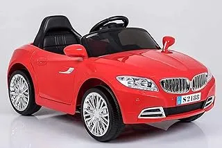 Dorsa Kids Electric Bmw Style Coupe Ride On Car With Rc,Music And Lights Red, 2188 T Red, L