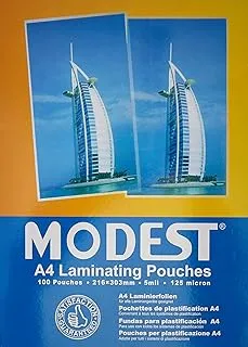 MODEST LAMINATING POUCH FILM A4 125 MIC 216MMX303MM MS525