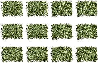 Yatai Decor 12 Pcs Wall Grass Artificial Plants EUcalyptus Leaves/Flowers Wholesale Turf For Home Villa Garden Decoration (Green)